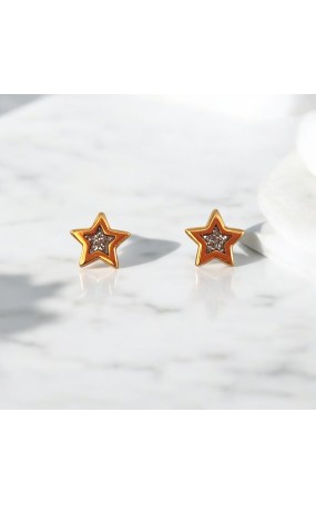 Σκουλαρίκια Λαμπερά Αστέρια Μεσαία