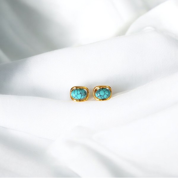 Σκουλαρίκια Τυρκουάζ Λάμψη Σκουλαρίκια Τυρκουάζ Λάμψη