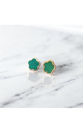 Σκουλαρίκια Πράσινη Μαργαρίτα