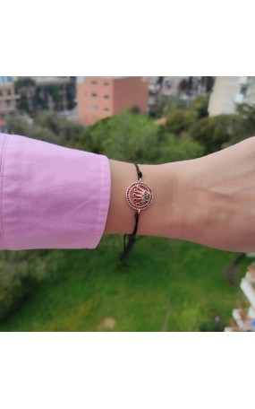 Βραχιόλι Κορώνα με Μαύρα Ζιργκόν