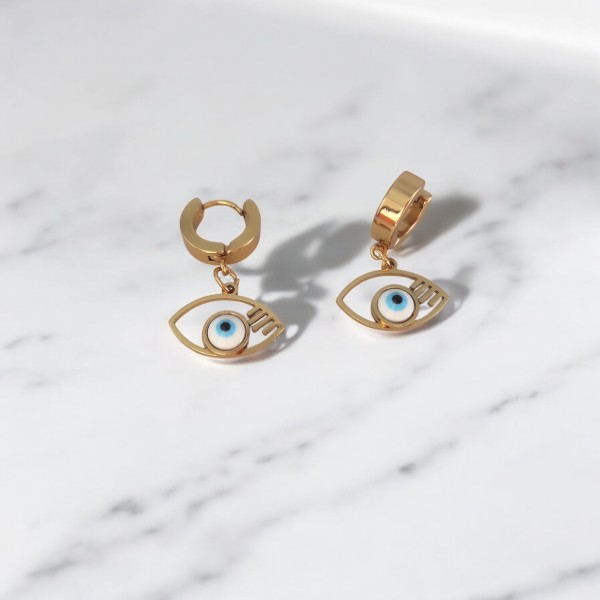 Σκουλαρίκια Μάτι Βλεφαρίδα Σκουλαρίκια Μάτι Βλεφαρίδα