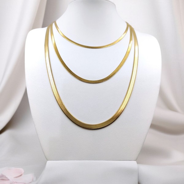 Κολιέ Τριπλή Ατσάλινη Αλυσίδα Κολιέ Τριπλή Ατσάλινη Αλυσίδα