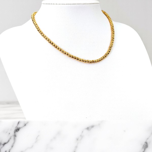 Κολιέ Μικρές Μπίλιες χρυσό Κολιέ Μικρές Μπίλιες χρυσό