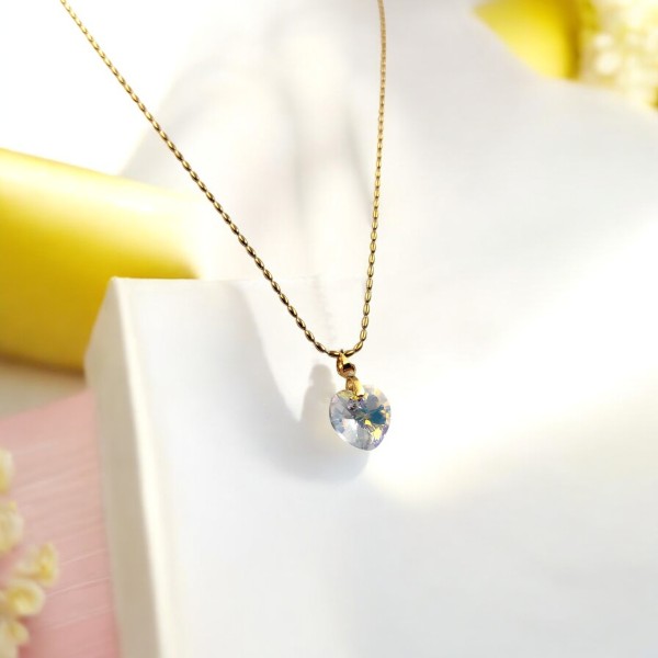 Κολιέ Κρύσταλλο Καρδιά Κολιέ Κρύσταλλο Καρδιά